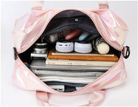 Women's Iridescent Gym Duffel Bag with Shoe Compartment - image 8