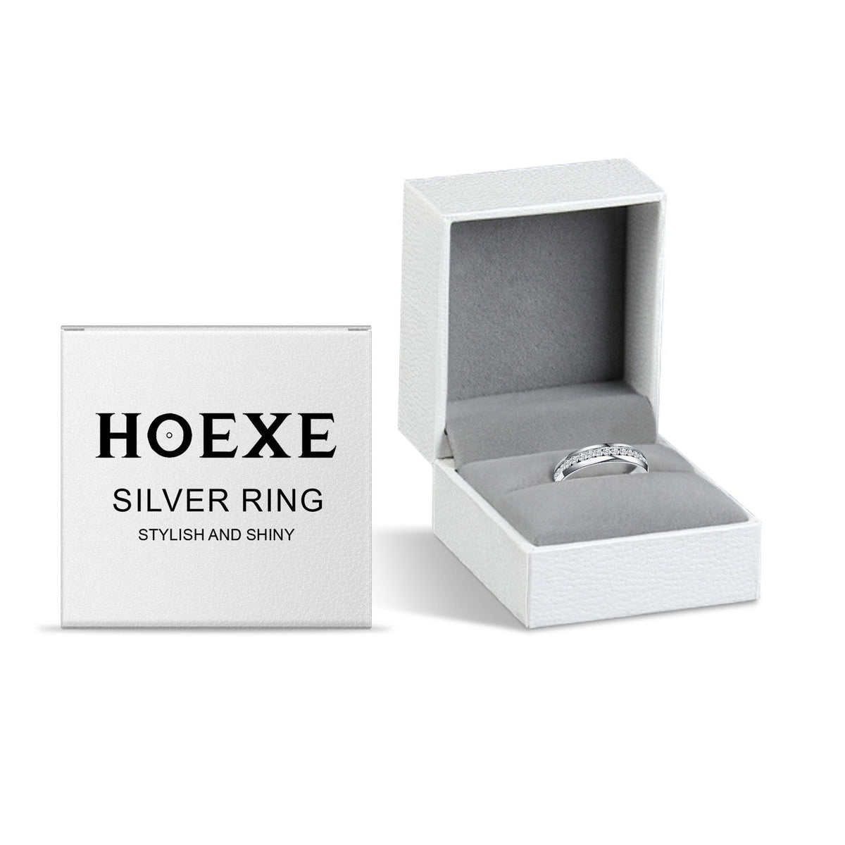 Silver Tone Rhinestone Ring - image 2