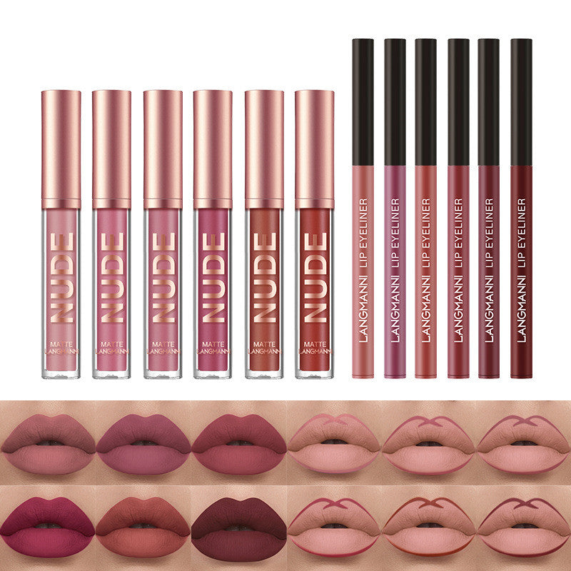 12-Piece Matte Lipstick and Lip Liner Set - image 3