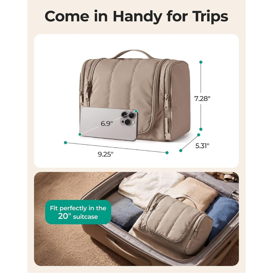 Travel Toiletry Bag For Women, Puffy Hanging Toiletry Bag With Hook - image 5