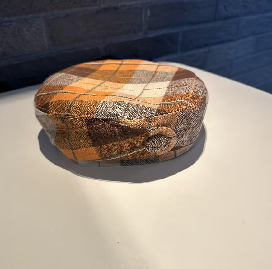 Versatile Dome Hat And Retro Checkered Painter Hat - image 8