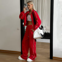 Sports Lace Trousers Two-piece Set - image 5