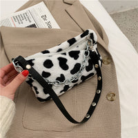 Leopard Plush Shoulder Bag - image 4