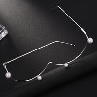Pearl Teardrop Glasses Frame (No Lenses) - image 4