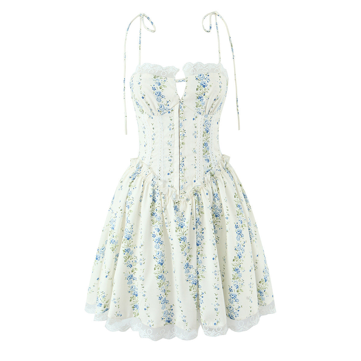 French Style Strappy Summer Dress