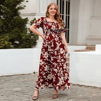 Plus Size Bohemian Print Midi Dress - image 4