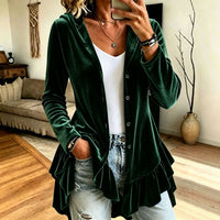 Women's Hooded Button Front Cardigan - image 8