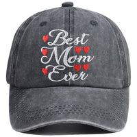 Best Mom Ever Hat For Women, Adjustable Embroidered Wash Cotton Baseball Cap - image 4