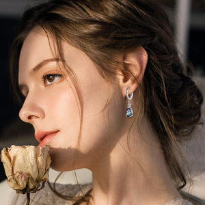 Vintage Pear-Shaped Colorful Drop Earrings
