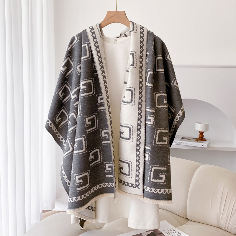 Warm Cashmere-like Thick Shawl Long Wild Scarf
