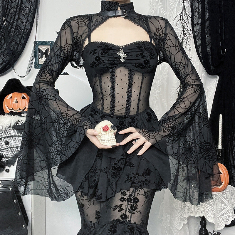 Women's Gothic Style Smock Top - image 2