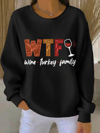 Women's Christmas Print Round Neck Sweater - image 6