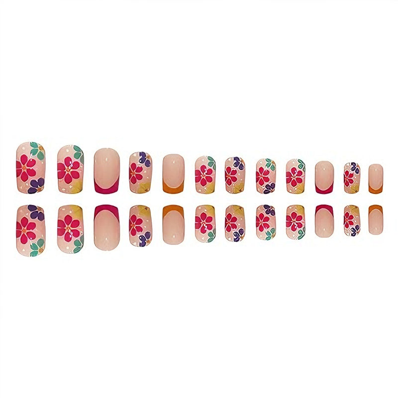 French Flower Press-On Nails (24 pcs) - image 2