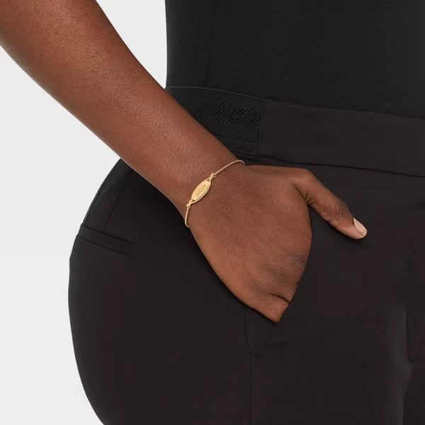 Gold Dipped Mom Oval Adjustable Bracelet - image 4