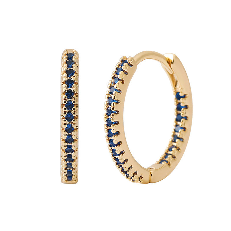 Ear cuffs de aro con circonitas multicolor - image 7