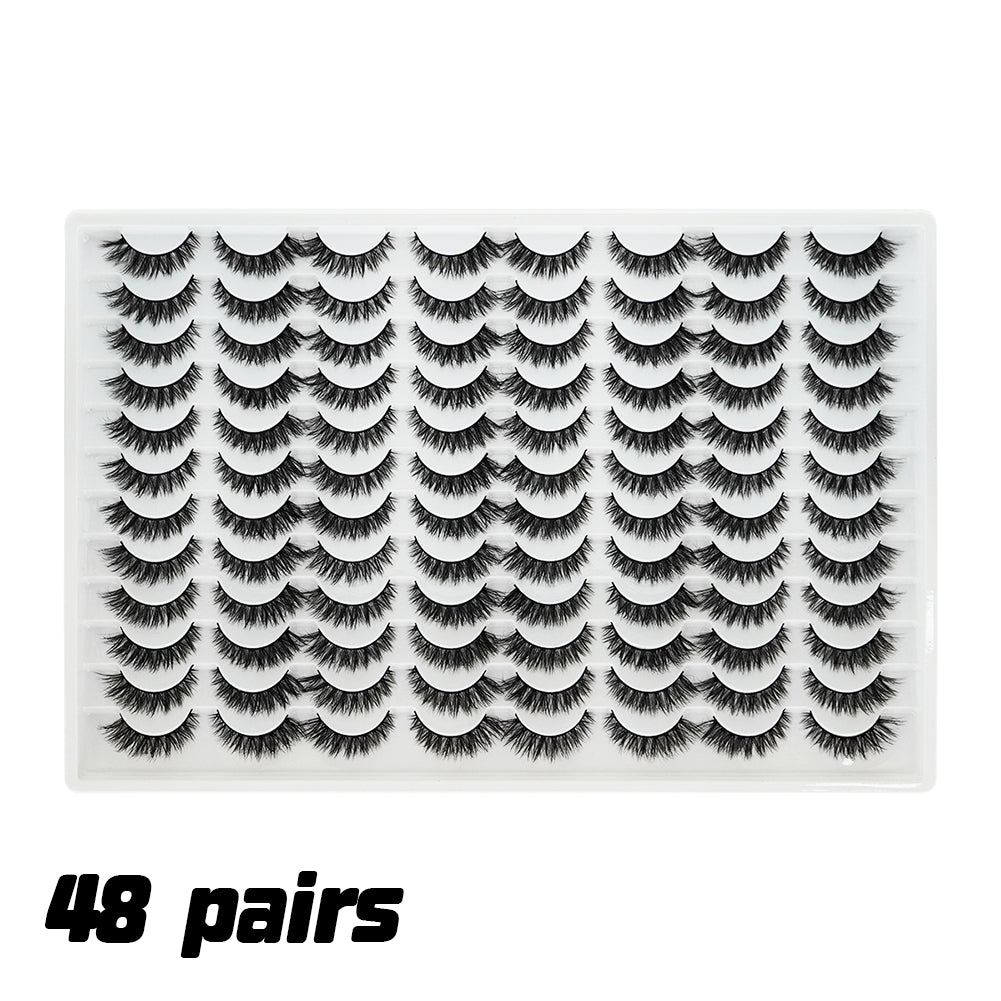 3D Faux Mink False Eyelashes - Style 11