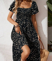 Summer Print Halter Ruffle Dress For Women - image 2