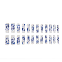 24 PCS Blue Butterfly Press-On Nails - image 4