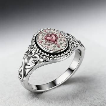 Retro Geometric Ring