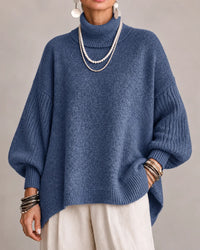 Women's Turtleneck Lantern Sleeve Sweater - image 7