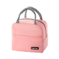 Solid Color Thickened Insulated Lunch Tote Bag, Portable Thermal Cooler Lunch Bag, Reusable Waterproof Food Carrier Bag, Leakproof Lunch Container Bag For Office Workers Students Picnic Travel - image 8