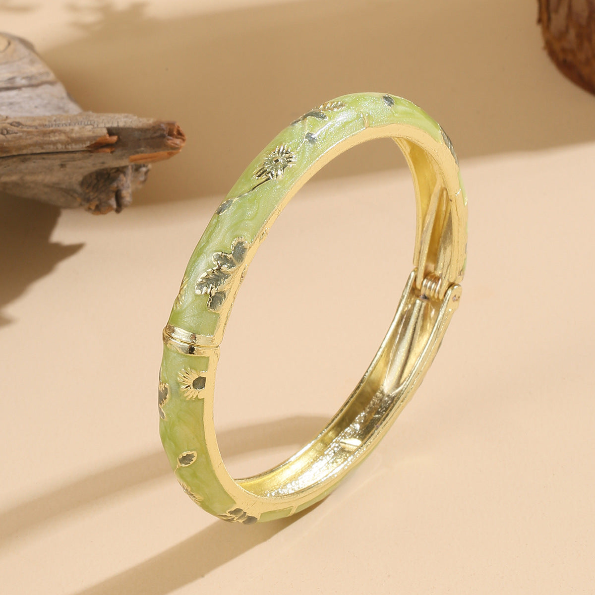 Retro Enamel Floral Bracelet