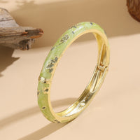 Retro Enamel Floral Bracelet - image 2
