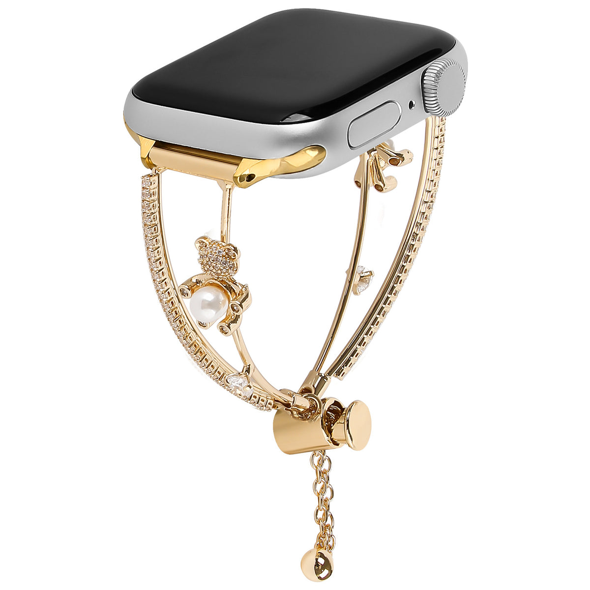 Bear Hug Metal Chain Band Compatible with Apple Watch - image 5