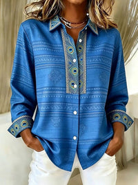 Women's Long Sleeve Button-Down Shirt - image 7