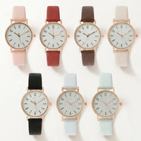 Casual Leather Strap Quartz Watch - image 1