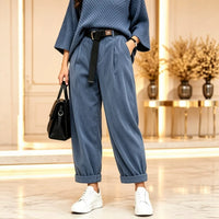 Plus Size Corduroy Casual Trousers - image 4