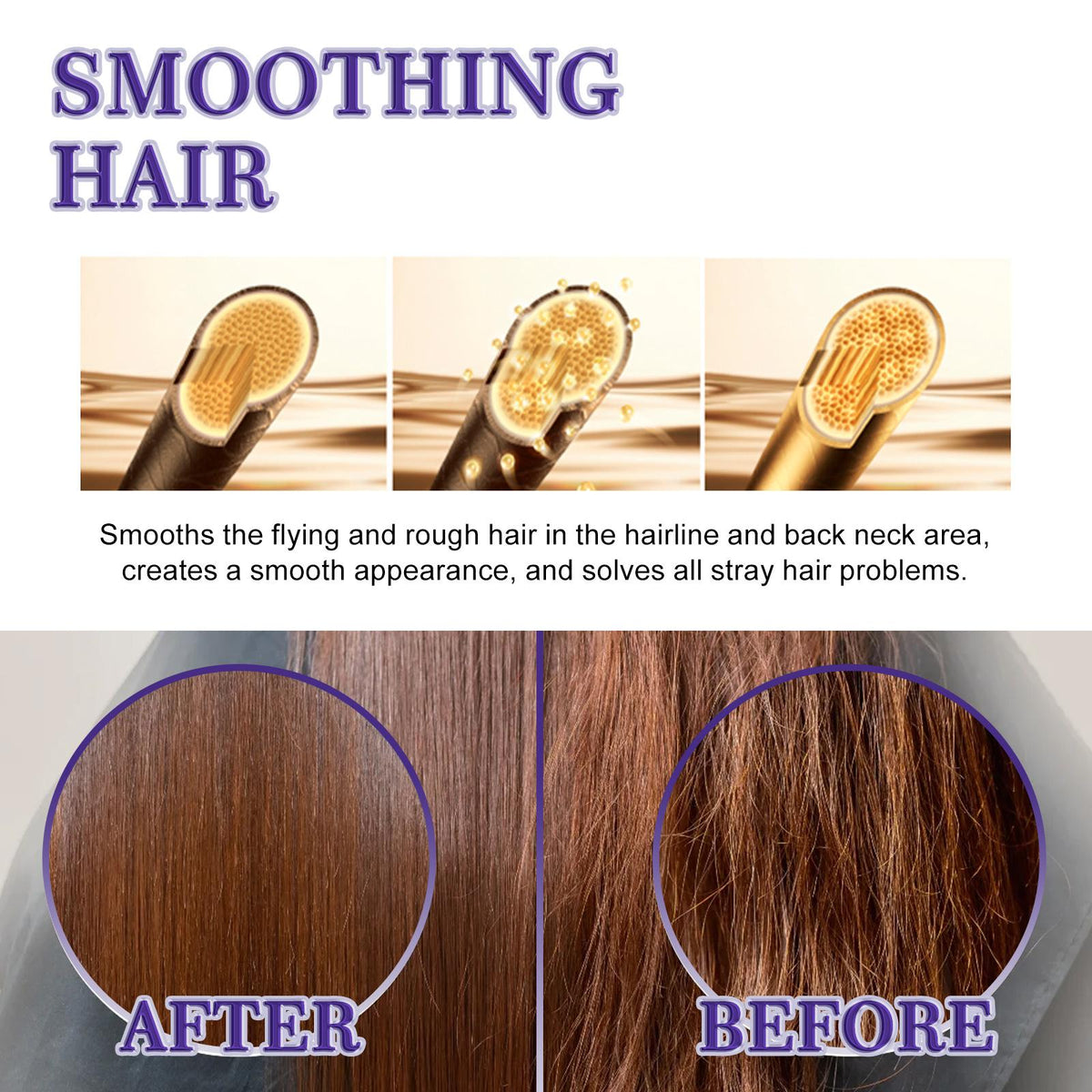 EELHOE Hair Wax Stick Broken Hair Polishing Hair Wax Stick Small Broken Hair Hair Finishing Broken Hair Styling Cream Haircare Gel Haircare - image 7
