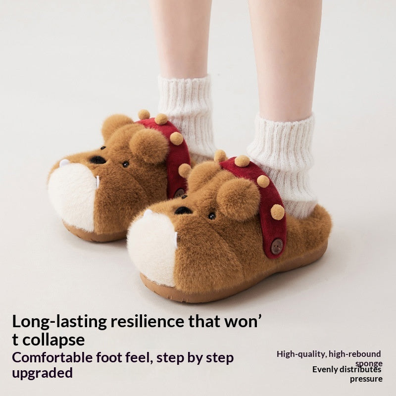 Fuzzy Plush House Slippers - image 3