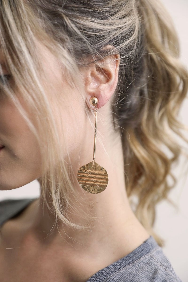 First Ancient Coin Roman Coin Earrings | Grace Velvet