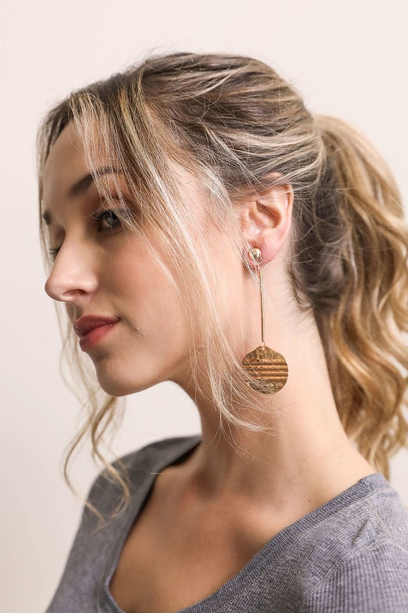 First Ancient Coin Roman Coin Earrings | Grace Velvet