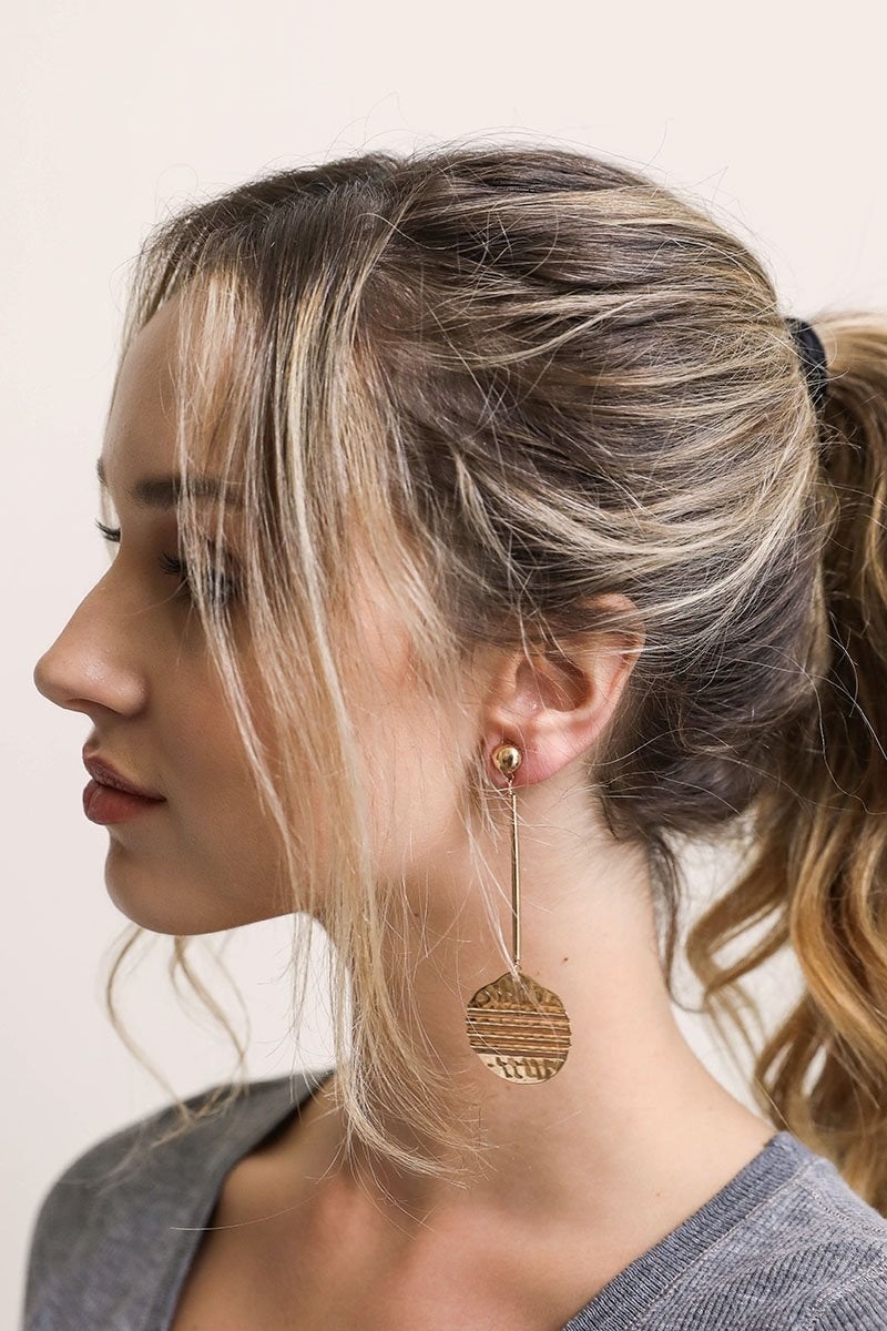 First Ancient Coin Roman Coin Earrings | Grace Velvet